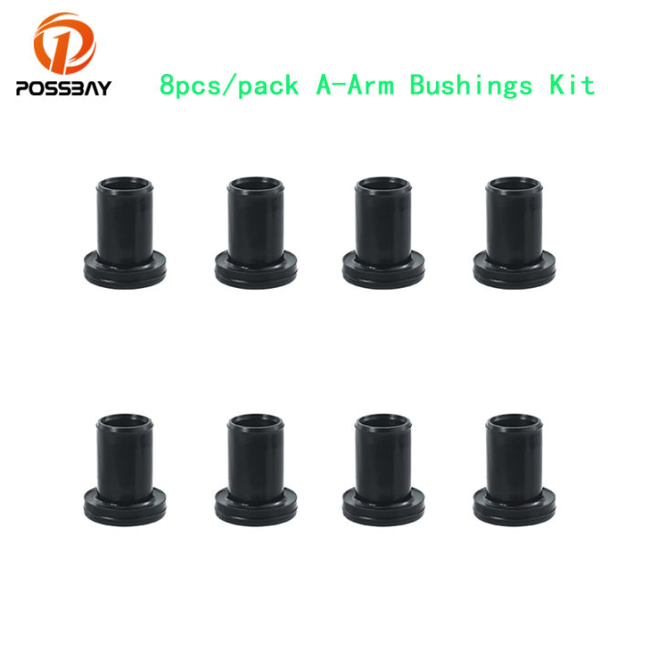 8pcs Motorcycle A-Arm Bushings Rear Suspension Kit Plastic Black Shock Absorber 0403-283 for Cat ATV 2004 400 Accessories
