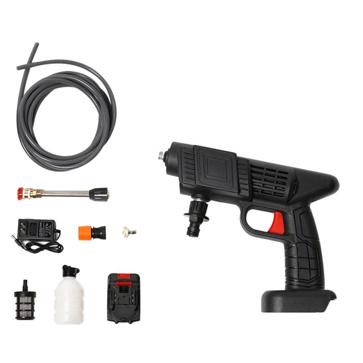 High Pressure Car Washer Water Gun 2000W Portable Pressure Washer Cordless Car Washing Machine Cleaner Adjustable Nozzle