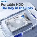 Eaget Portable External Hard Drive 5Gbps SATA HDD 1TB 4TB 5TB LED Hard Disk USB3.0 External HD Compatible for SamSung PC Mac. 