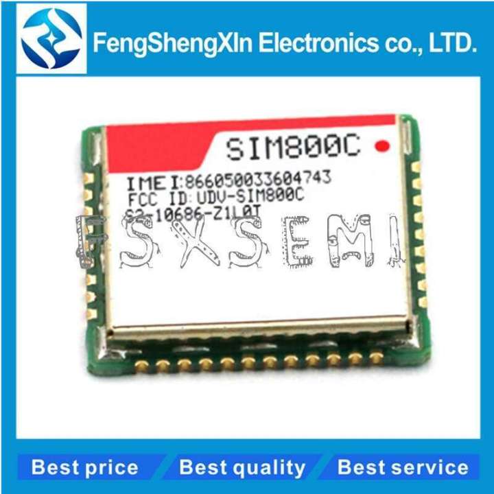 Sms Module Digital In 10pcs/lot 100% New Original SIM800C Quad-band Encapsulated Voice SMS ...