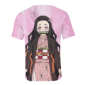 Anime demon slayer T shirt for women 3D printed T shirt o-neck short sleeve loose tops 3XL size female oversized tee top clothes. 