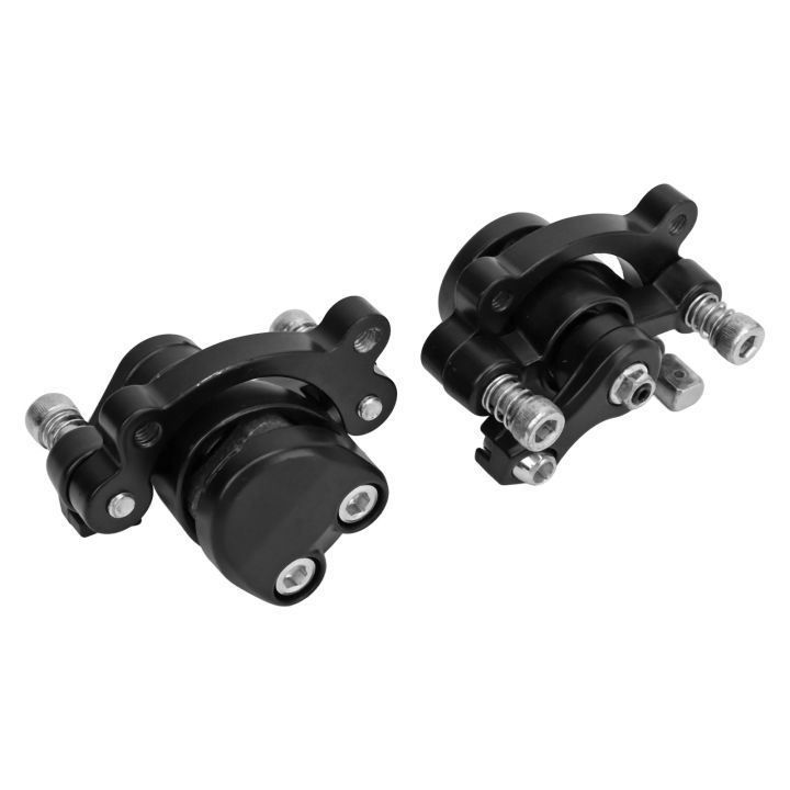 1pair Disc Brake Calipers Aluminum Alloy Front Rear Disc Brake Calipers for MBX10 MBX11 Mini Dirt Bike Black