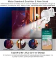 4MP Full HD Wifi IP Camera Outdoor Security Color Night Vision Wireless Video Surveillance Cameras Smart Human Detection V380 Pro. 