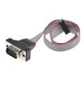 VGA Male DB9 RS232 Male to 10 Pin Serial Port Ribbon Power Cable Adapter 232 serial line 9-pin bezel motherboard line Cp-1-65-125L. 