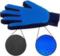 Pet Grooming Glove - Gentle Deshedding Brush Glove - Efficient Pet Hair Remover Mitt - Enhanced Five Finger Design. 