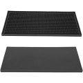 3 Pack Black Bar Mat Spill Mat Glass Drying Mat Cocktail Mixing Service Mat for Counter Top(12inch(L) x 6inch(W)). 
