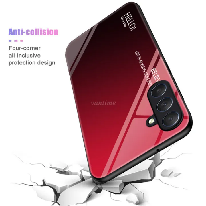 Vantime%20for%20Samsung%20Galaxy%20M54%20F54%205G%20Case%20Gradient%20Phone%20Back%20Hard%20Glass%20Cover%20-%20Image%204