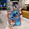 Samsung Galaxy M55 M15 5G Happy Stitch Soft Phone Case Smile Monster Clear Candy Silicon Case Camera Protector Cover. 