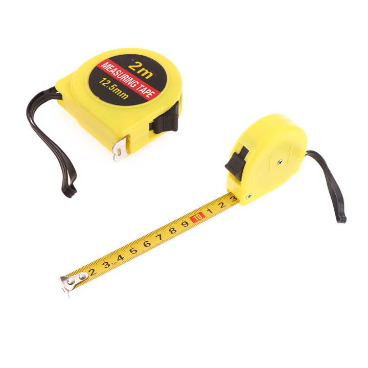 2M Portable Mini Plastic Tape Measure Distance Measuring Tool Small Steel Ruler Meter Exquisite Gift