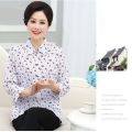 Spring Outfit Clothes Shirt Mom Simple Wife Old Clothes for Middle-Aged and Elderly People 6070 Summer Clothing Grandma's Clothes Female Years Old. 