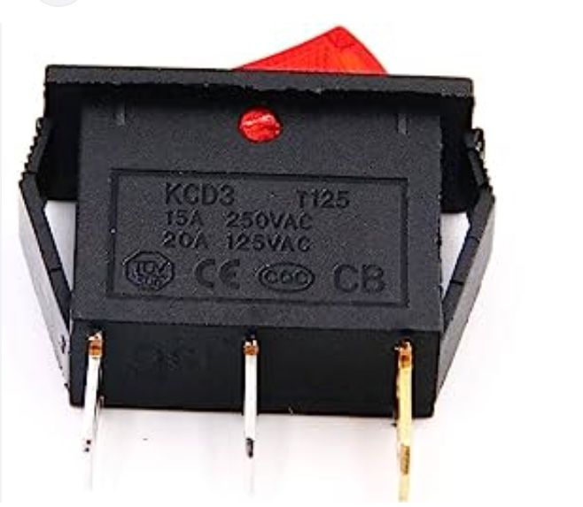 KCD1%206A%20250V%203%20pin%20SPST%20red%20color%20plastic%20rocker%20indicator%20switch%20-%20Image%203