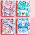 【ZOSR】Sanrio Anime Coil Notebook Hello Kitty Kuromi Student Diary Expansion Notebook Cute Cartoon Notebook Office and School Supplies. 