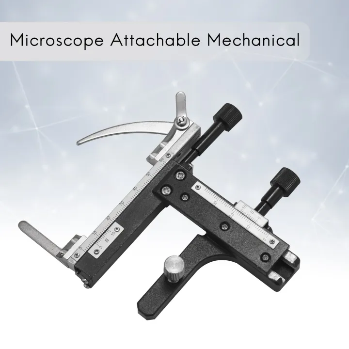 Microscope%20Attachable%20Mechanical%20Stage%20X-Y%20Moveable%20Caliper%20Vernier%20With%20Scale%20-%20Image%206