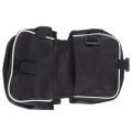 Sports Bicycle Cycling Pouch Frame Pannier Front Tube Cellphone Double Bag. 