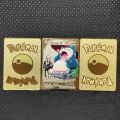 pokemon cards golden TAKARA TOMY Metal Cards Letters Golden Pokemon Iron Pikachu Gengar Charizard Mewtwo Arceus Groudon Pokémon GX Vmax EX Game CardsParty Games Crafts. 