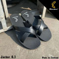 Slippers Thailand Imported Rubber Slippers Unisex Shoes Cross Strap Men's One Pedal Non-Slip Sandals Beach Shoes. 