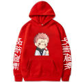 Anime hoodie jujutsu Kaisen kawaii ryomen Sukuna graphic print sweatshirt Harajuku pullover Y2K clothes unisex casual streetwear. 