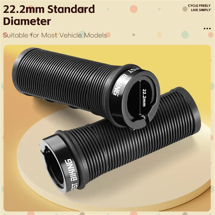 WEST%20BIKING%20Children's%20Bicycle%20Rubber%20Grip%20Alloy%20Lock%20Anti%20Slip%20Rubber%20Bicycle%20Grip%20Double%20Aluminum%20Lock%20Bicycle%20Grip%20-%20Image%202