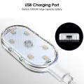 Geepact Car White LED Lamp Car Roof Reading Lamp Touch Night Light Mini USB Charging Light Car Lighting Car Interior Lights Ceiling Reading Car Styling. 