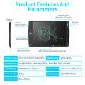 KIVEE LCD Drawing Tablet Keyboard One Key To Clear With Lock & Stylus Pen ABS Frame Writing Tablet Whiteboard Board8.5/10 inch. 
