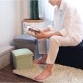 Multifunction Rectangular Storage Stool Sit Folding Storage Box Adults Child Stool COD. 