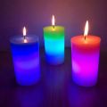 Magic Colour Changing Wax Candles Colorful Light Home Lighting New Type Romantic Real Flameless Flickering Holiday Candle LED. 