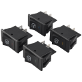 Sptrry4x 12V 35A Car Truck Boat Fog Light Rocker Switch LED Light Dash board Toggle 4Pin Black. 