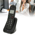 Cordless Phone, Digital Cordless Telephone 16 Interface Languages US Plug 100-240V with LCD Backlight for Office. 