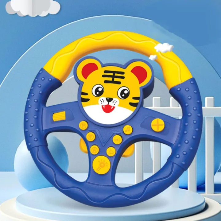 Driving Car Toy 360 ° Rotation Cartoon Copilot Steering Wheel Multi ...