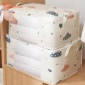 [HOT] Wardrobe Organizer Large Capacity Quilt Storage Bag Clothing Box Bedding Container Polyester Fabric Dustproof Storage Bags. 