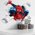 wall stickers Spiderman Avengers Wall Sticker Children Bedroom Wallpaper Boys Kids Room Poster 3d Self-adhesive Vinyl Decals Home Decor Mural. 