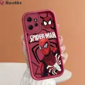 Jizetin Pipe for Xiaomi Redmi 11t + 4g Pro 4G Note 12 Turbo 5g soft silicon Square Ladder Camera fully wrapped spider man super hero anti-shock protective case. 