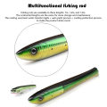 bellylady Pen Fishing Pole 55.1 Inch Mini Pocket Fishing Rod Travel Fishing Rod Set Telescopic Fishing Rod Spinning Reel Combo Kit. 