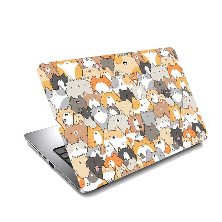 Cute Cats Laptop Skin Protector Sticker(For 15.6 inch Laptops)