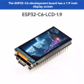 Multi-Function ESP32 C6 Development Board, 1.9 Inch Display 172x320, SD Card Interface, RGB LED with 6- Sensor. 