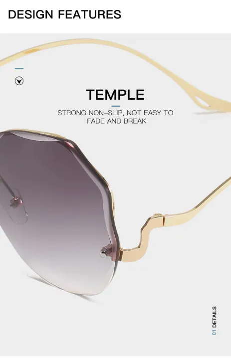 RTBOFY%20Retro%20Polygon%20Framless%20Trim%20Sunglasses%20for%20Women%20Gradient%20Color%20-%20Image%208