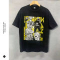Sanji T Shirts Vintage Washed Anime T-shirt Oversized Harajuku Streetwear Manga Ace Law Jinbe Kid Luffy Tops Tees Men Women. 