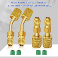 R410A Adapter Kit R410A Swivel Adapters Brass for Mini Split System Air Conditioner HVAC. 