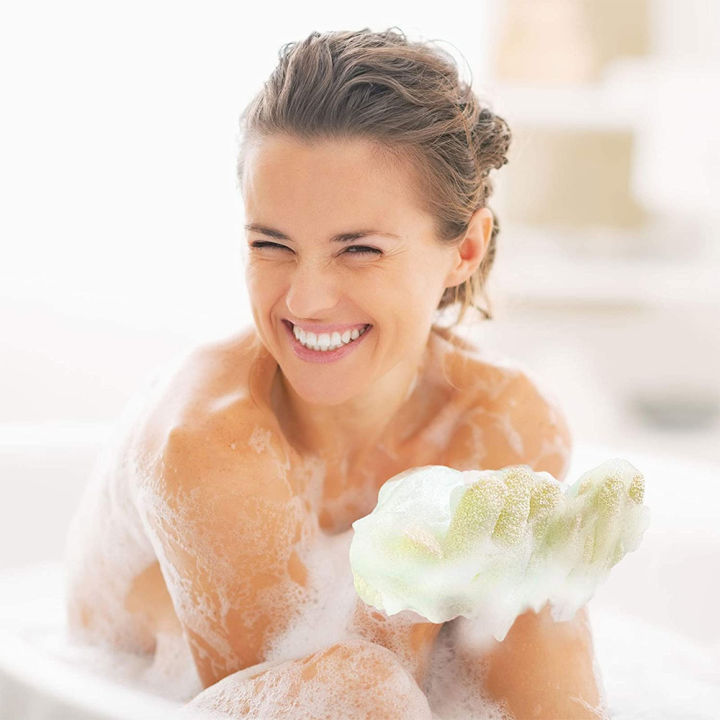 1/2%20Pcs%20Scrubbing%20Towel%20Magic%20Exfoliating%20Scrub%20Elastic%20Strong%20Rubbing%20Mud%20Five%20Fingers%20Bathing%20Gloves%20-%20Image%203