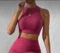 Cuelo High Ribbed Crop Top for Women. 