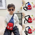 【HOT】 2023 Disney Marvel Children's Shoulder Bag Spiderman Cartoon Messenger Bag Large Capacity Kids Crossbody Bag Money Storage Bag. 