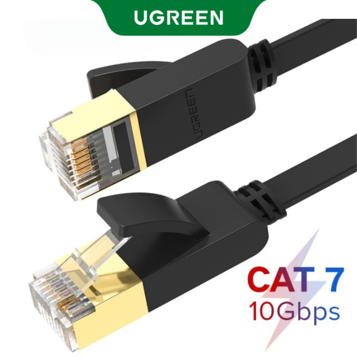 UGREEN%20Cat%207%20Ethernet%20Cable%20Shielded%20Gigabit%20Flat%20Cat7%20RJ45%20LAN%20Cable%20High%20Speed%20Internet%20Network%20Patch%20Cord%2010Gbps%20for%20Gaming%20PS4,%20Xbox%20One,%20PS3,%20PC%20Laptop%20Mo'dem%20Rou'ter,%20Computer%20-%20Image%202