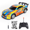 Beehoney1 1:22 27HZ Remote Control Racing Car With LED Light 4-Channel Rc Drift Car Model Ornaments Birthday Gifts For Boys (Without Battery). 