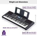Yamaha PSRE383 Keyboard with Padded Case, Double X Stand, Power Adapter, Book Rest 61-Key Touch Sensitive Portable Keyboard with Power Adapter PSR E 373 Electric piano keyboard organ Musical Instrument Kandy Musical Hub Keyboard with Accessories. 
