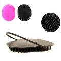 1Pc Small Round Hair Brush Pocket Comb Hair Men Beard Mustache Palm Travel Scalp Massager Portable Massage Brushes. 