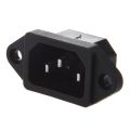 3X IEC 320 C14 Male Plug 3 Pins PCB Panel Power Inlet Socket Connector. 