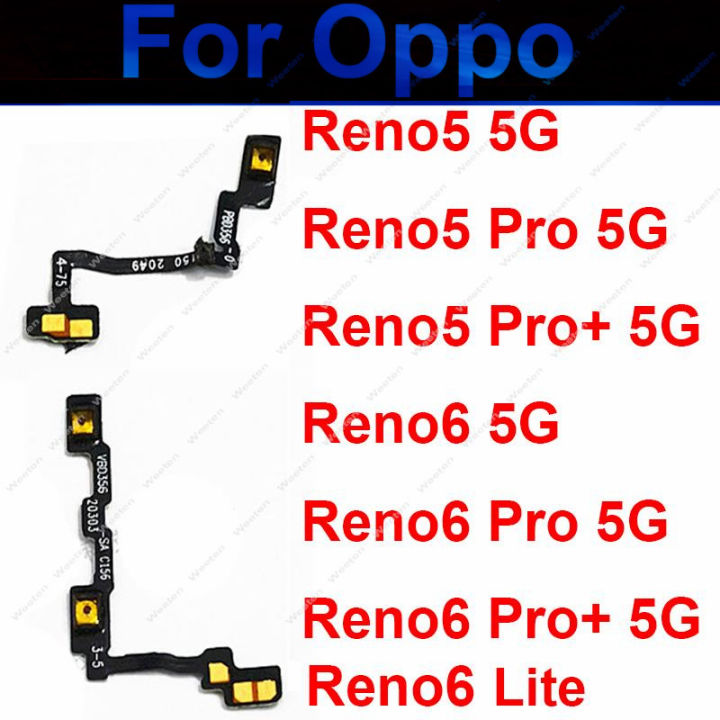 Power Volume Buttons For OPPO Reno 5 5Pro 6Pro 5 6 Plus 6Lite 5G Power ...