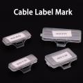 100pcs Cable Label Transparent Sign 3010 4010 3020 4020 Wire Line Waterproof Organizer Tag. 
