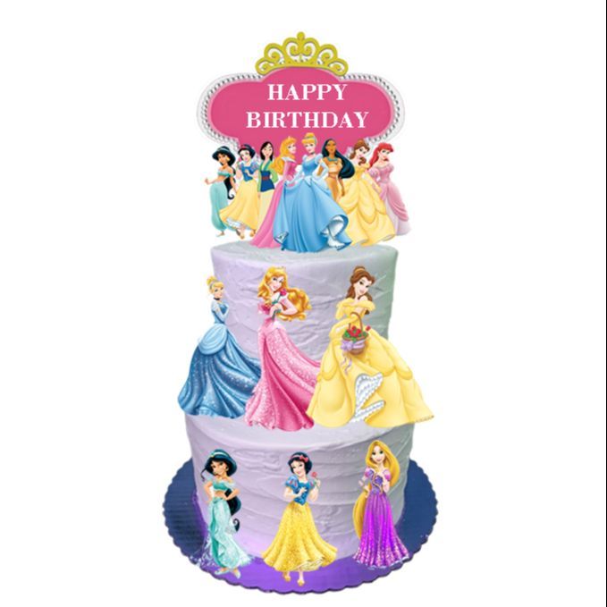 Disney princess Birthday cake topper ariel bella Party Cakes Decoration ...