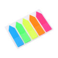 100Pcs/Set 5 Color Index Sticky Notes Index Label Stickers PET Sticky Notes Highlighter Translucent Page Makers For Page. 